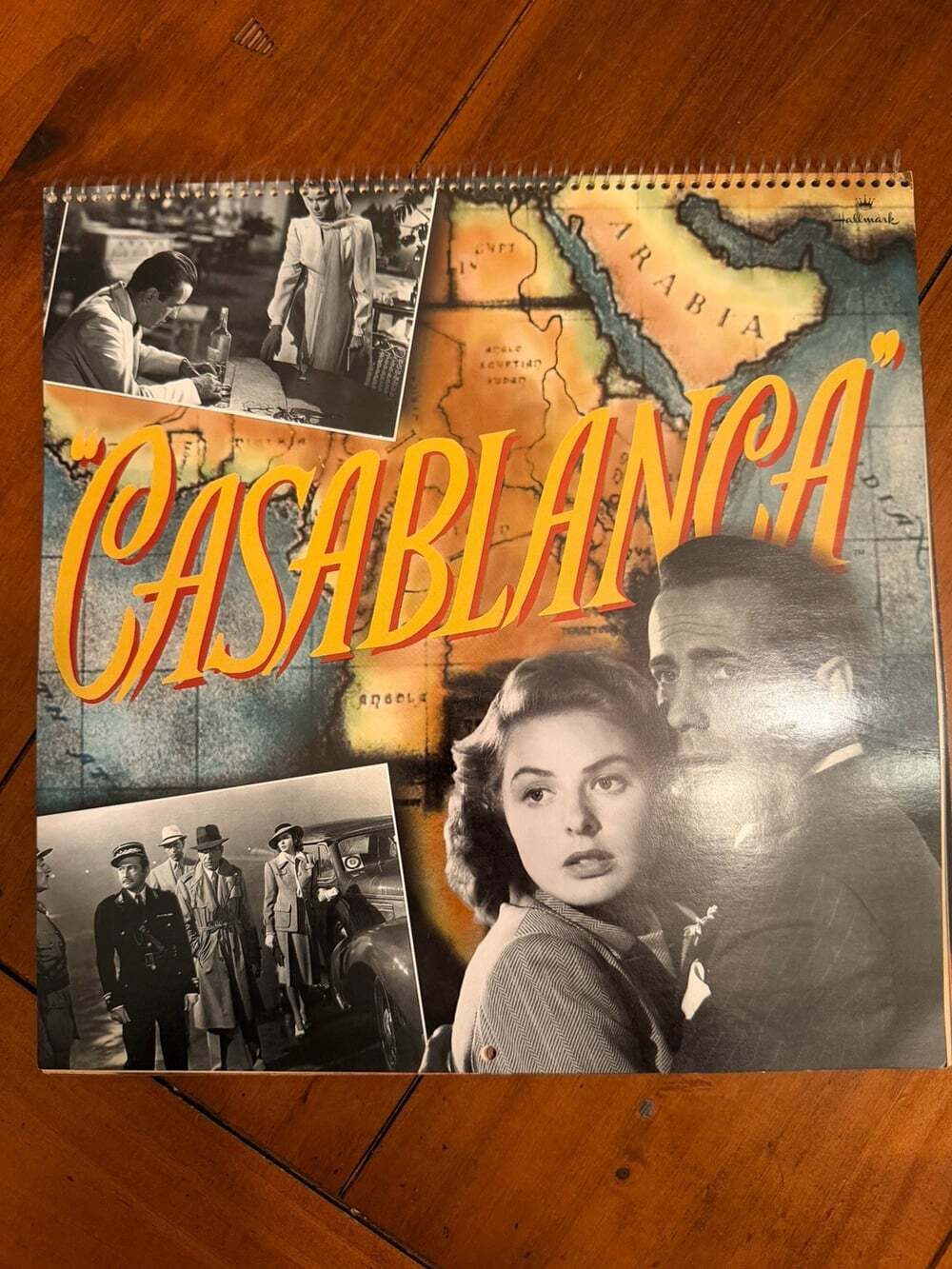 Casablanca 1997 Wall Calendar Hallmark Humphrey Bogart Ingrid Bergman Vintage